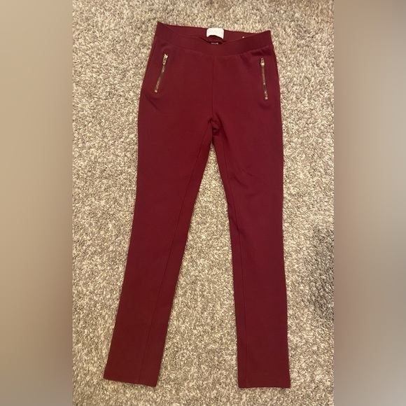 Children’s Place Maroon Leggings with Zippered Pockets Girls Size 10 - Picture 1 of 5